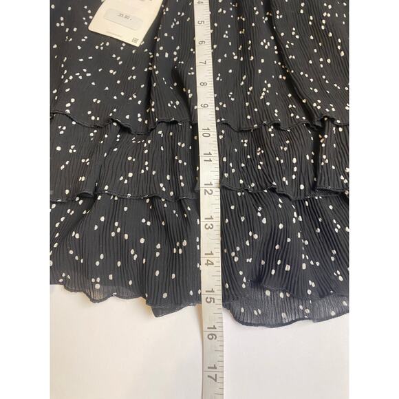 Zara Black and Silver Layered Ruffled Skort Women's Size Small NWT - Picture 8 of 10